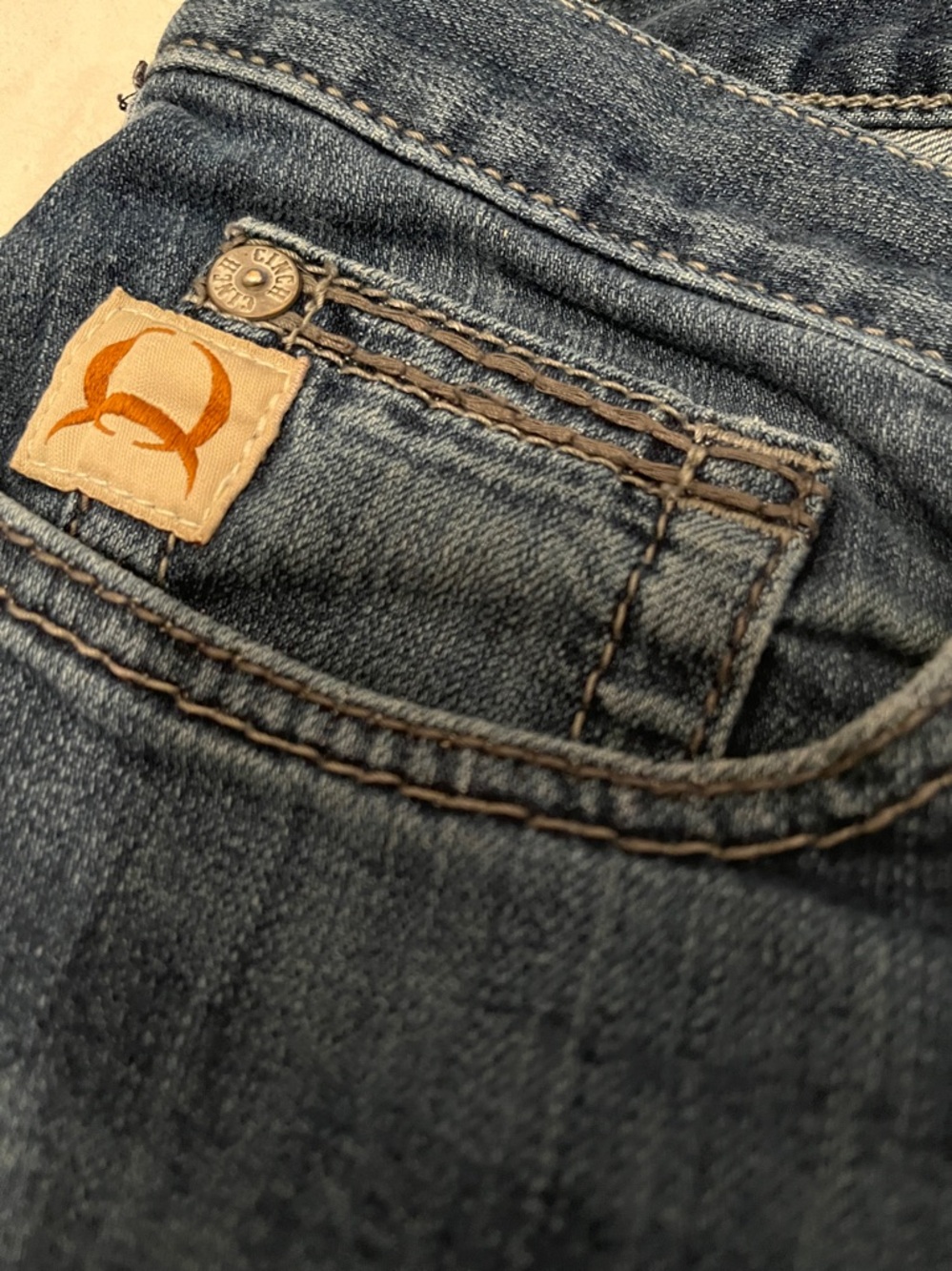 Cinch Ian Mens  Boot Cut Jeans in Light Blue Wash
Size 36x36 - Picture 5 of 8